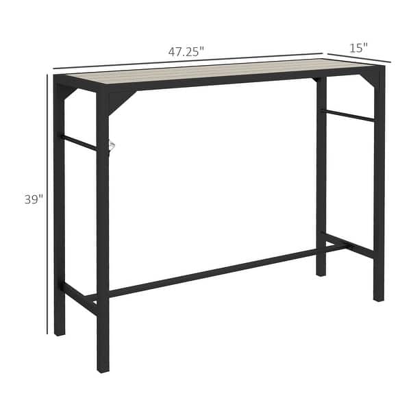Outsunny Portable Folding Bar Table